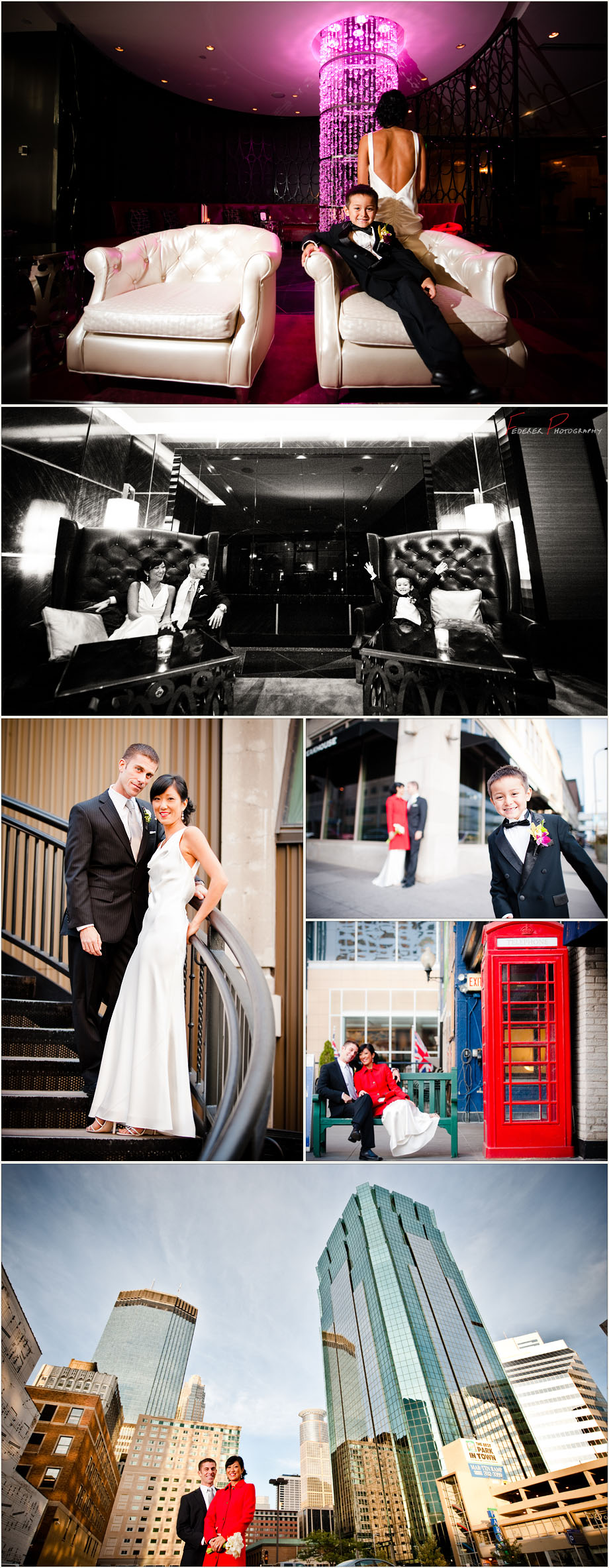Wedding Photographs from Downtown Minneapolis, Minnesota